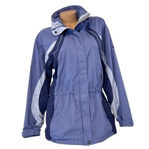 Columbia Sportswear Womens Large‎ Blue Vertex Core Interchange Jacket Hooded